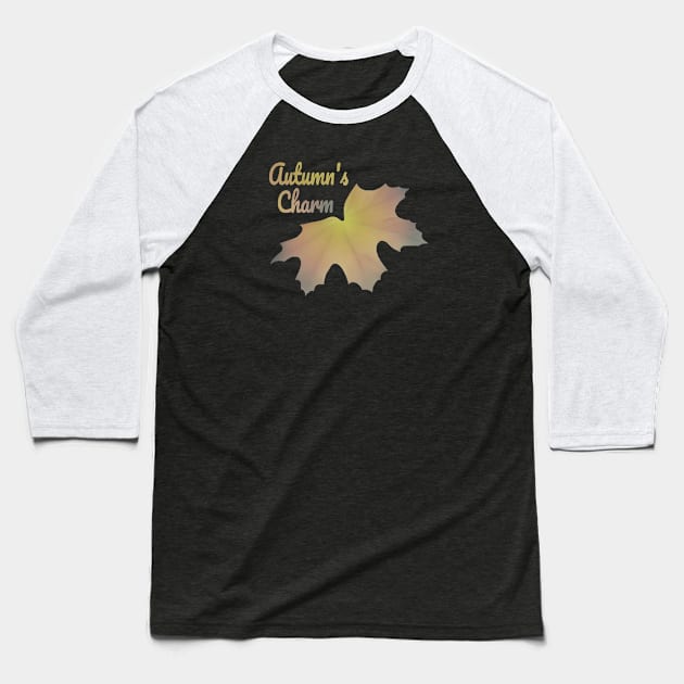 Fall's Allure Baseball T-Shirt by OksBPrint